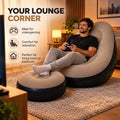 4x Inflatable Lounge Chair with Ottoman (Colors already selected on the website)